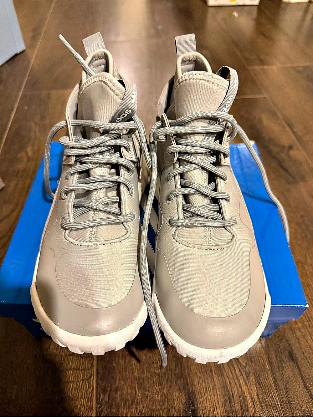 adidas Tubular X K High Top Sneakers Gray US 5.5 Like New